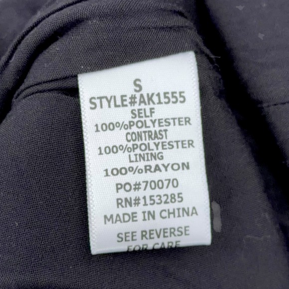 Able Los Angeles‎ Black Tweed Wrap Mini Skirt with Cream Bow Accent Size S - Picture 4 of 7